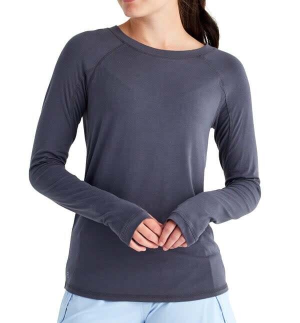 Free Fly W&#39;s Bamboo Shade Long Sleeve Abyss XL