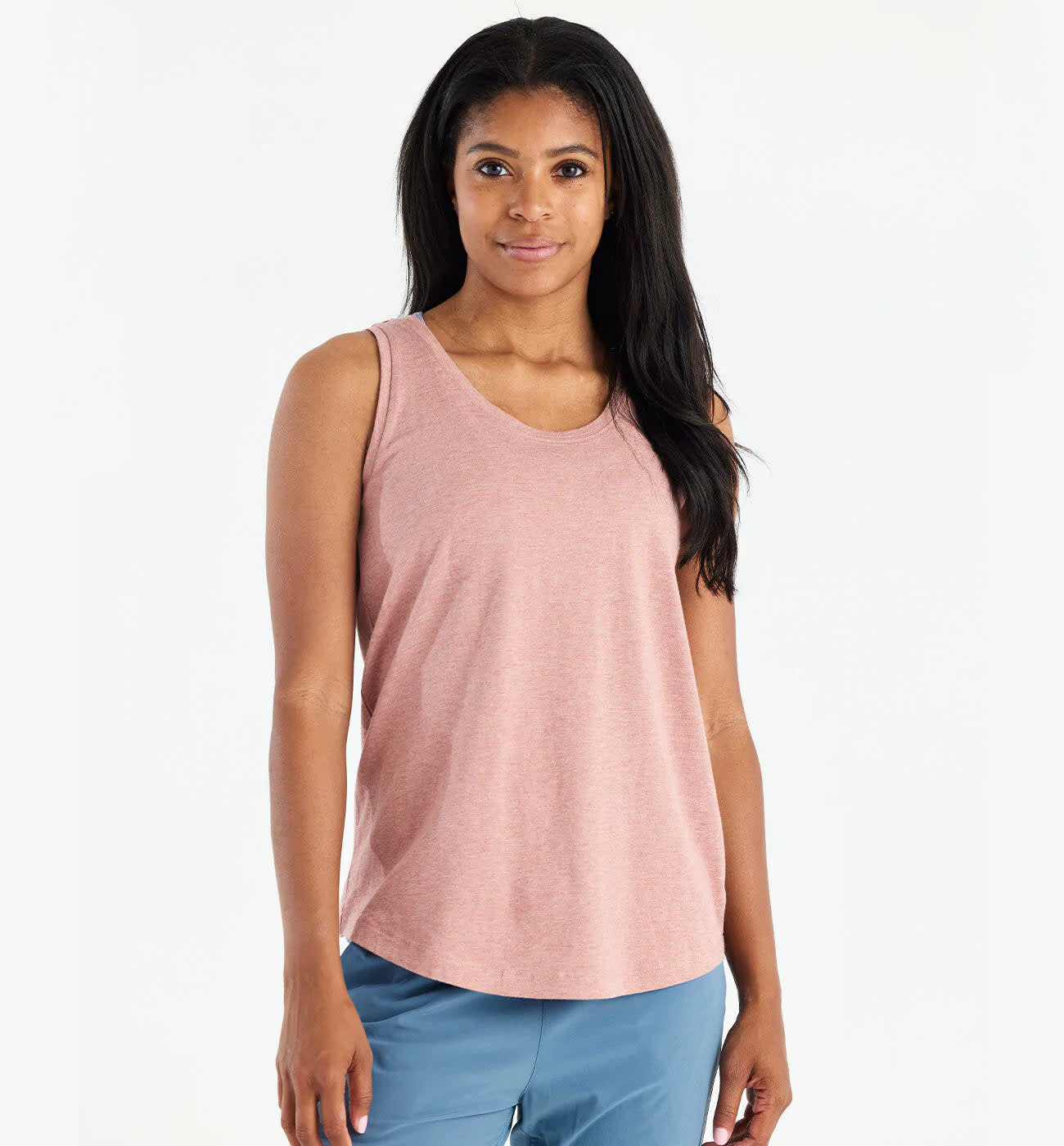 Women&#39;s Bamboo Heritage Tank Heather Light Sangria XL