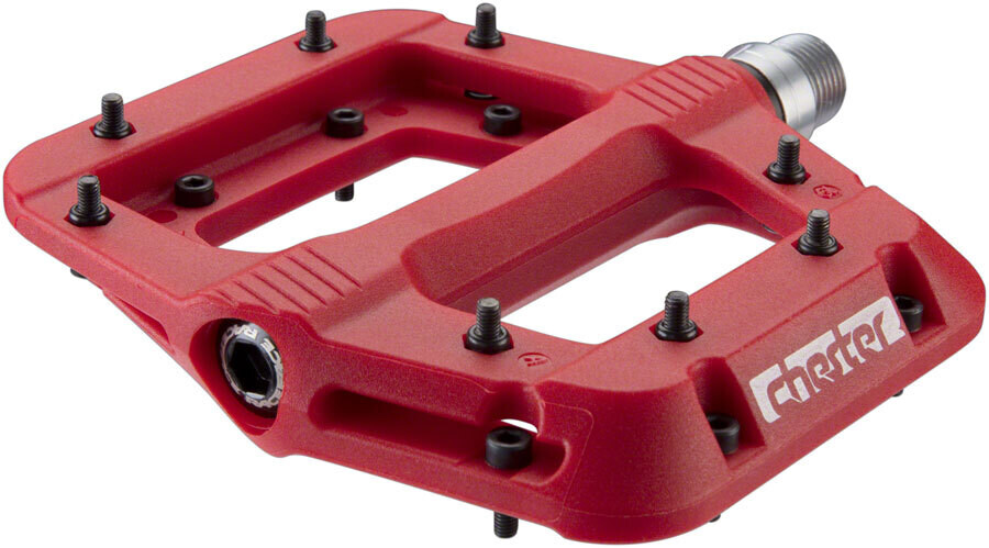 RaceFace Chester Pedals - Platform, Composite, 9/16&quot;, Red