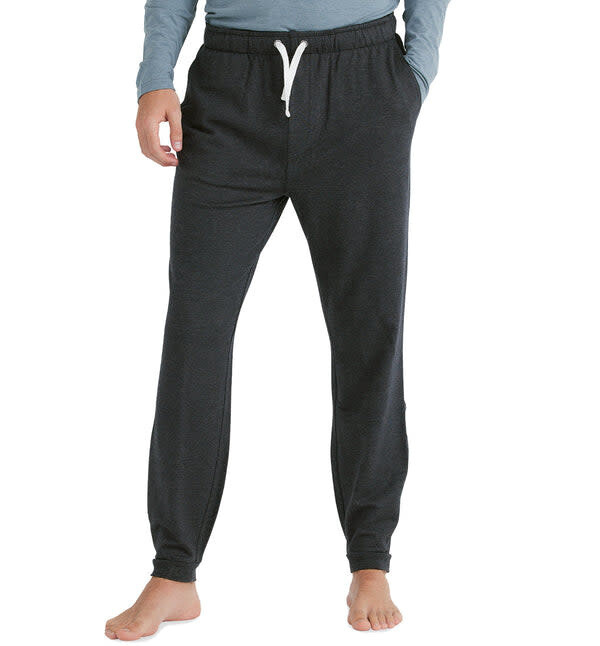 Free Fly M&#39;s Bamboo Heritage Fleece Joggers Heather Black S