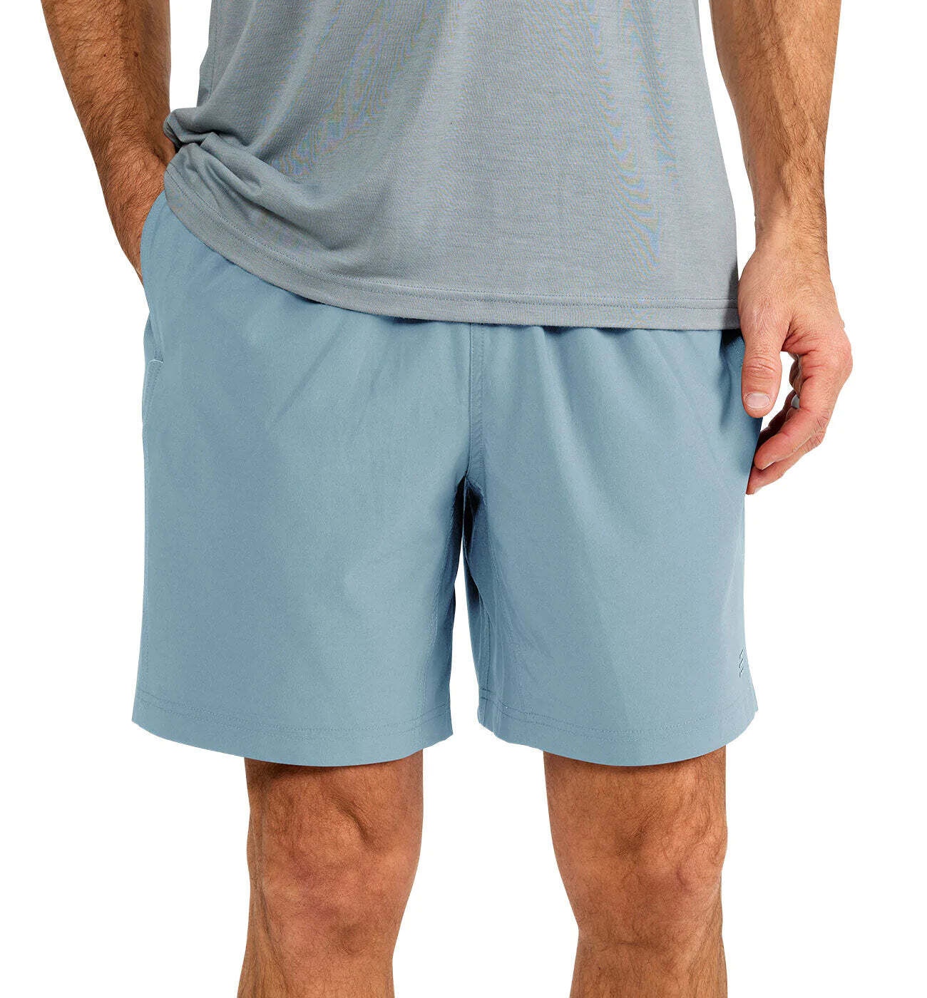 Men&#39;s Lined Breeze Short Blue Fog M