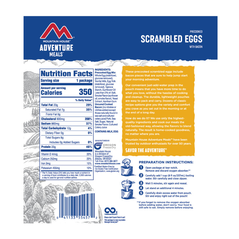Mountain House Scrambled Eggs w/ Bacon