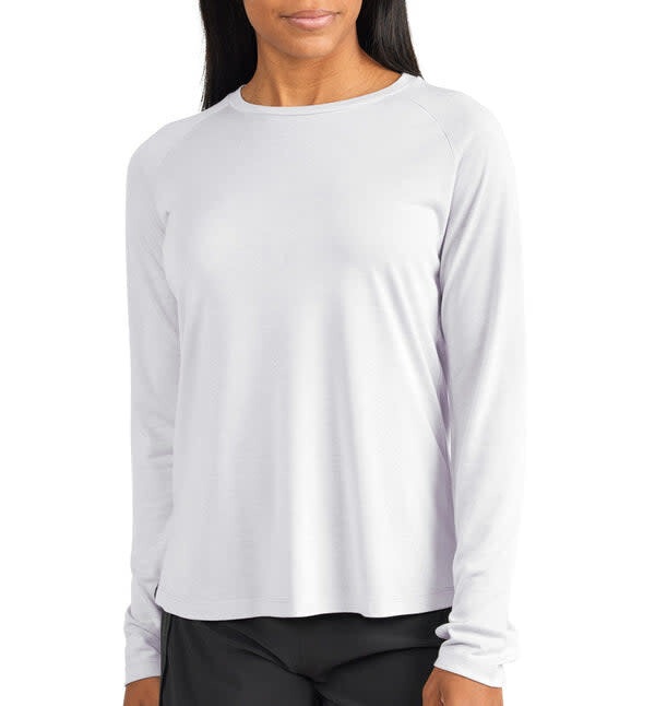 Free Fly W's Bamboo Lightweight Long Sleeve Washed Orchid L