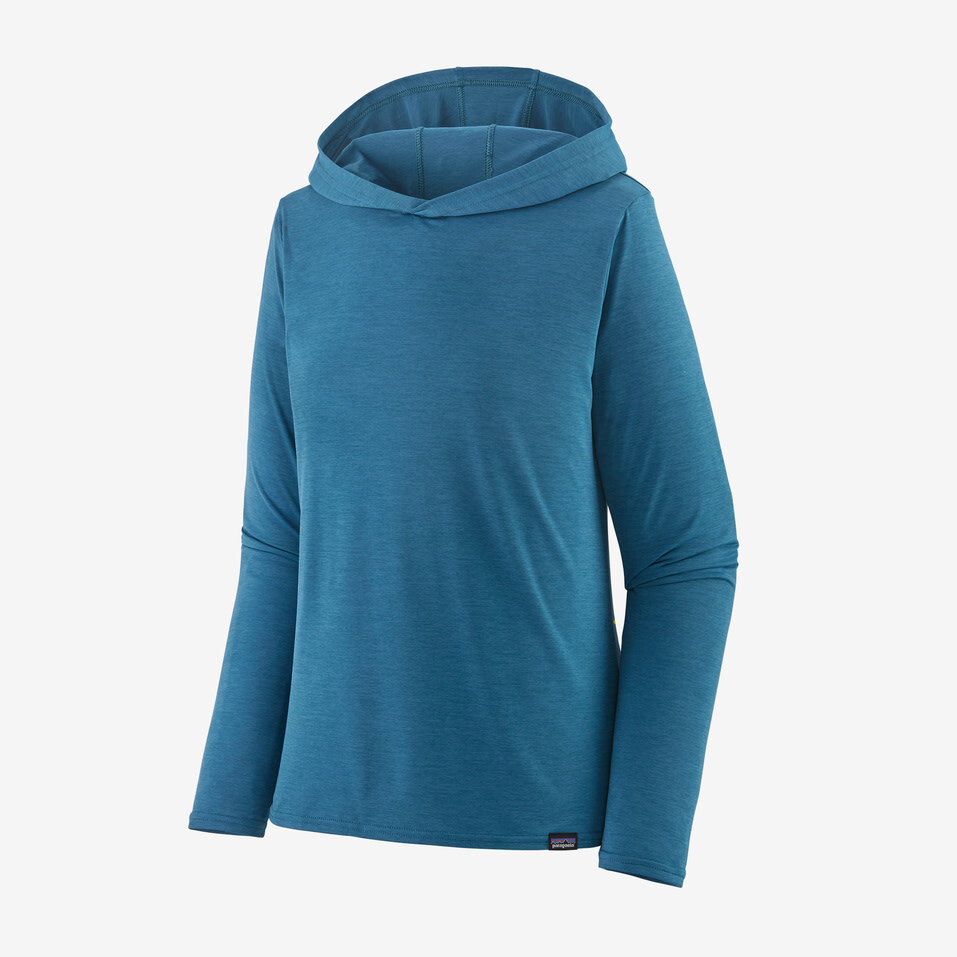 Patagonia W&#39;s Capilene Cool Daily Hoody Wavy Blue - Light Wavy Blue X-Dye (WBLX) S