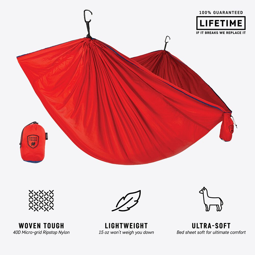 GrandTruck TrunkTech Single Hammock Two-Tone Red/Navy