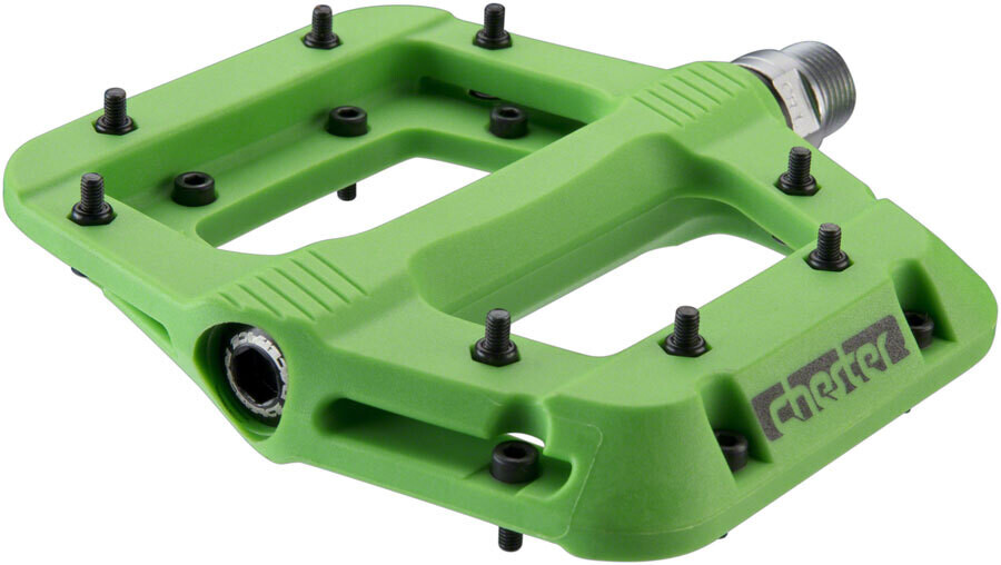 RaceFace Chester Pedals - Platform, Composite, 9/16&quot;, Green