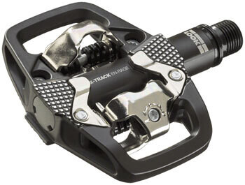 LOOK X-TRACK EN-RAGE Pedals - Dual Sided Clipless with Platform, Chromoly, 9/16&quot;, Black