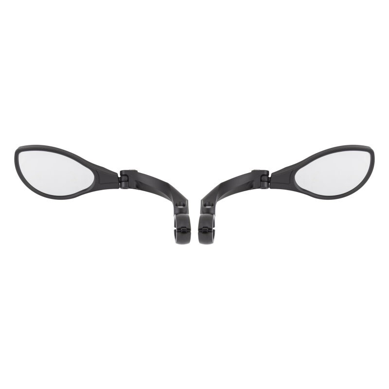 MIRROR SUNLT HIGH IMPACT HD CLAMP-ON PAIR BK