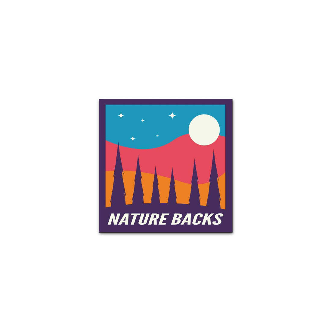 Nature Back Moon Stickers