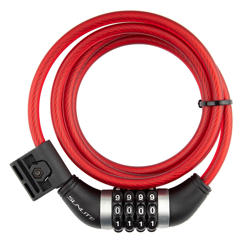 Lock Sunlt Cbl 8mmx6f Com w/Bkt Coil Rd