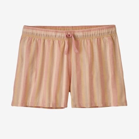 Patagonia W&#39;s Island Hemp Baggies Shorts - 3 in. Cali Stripe: Sunfade Pink (CSSU) M