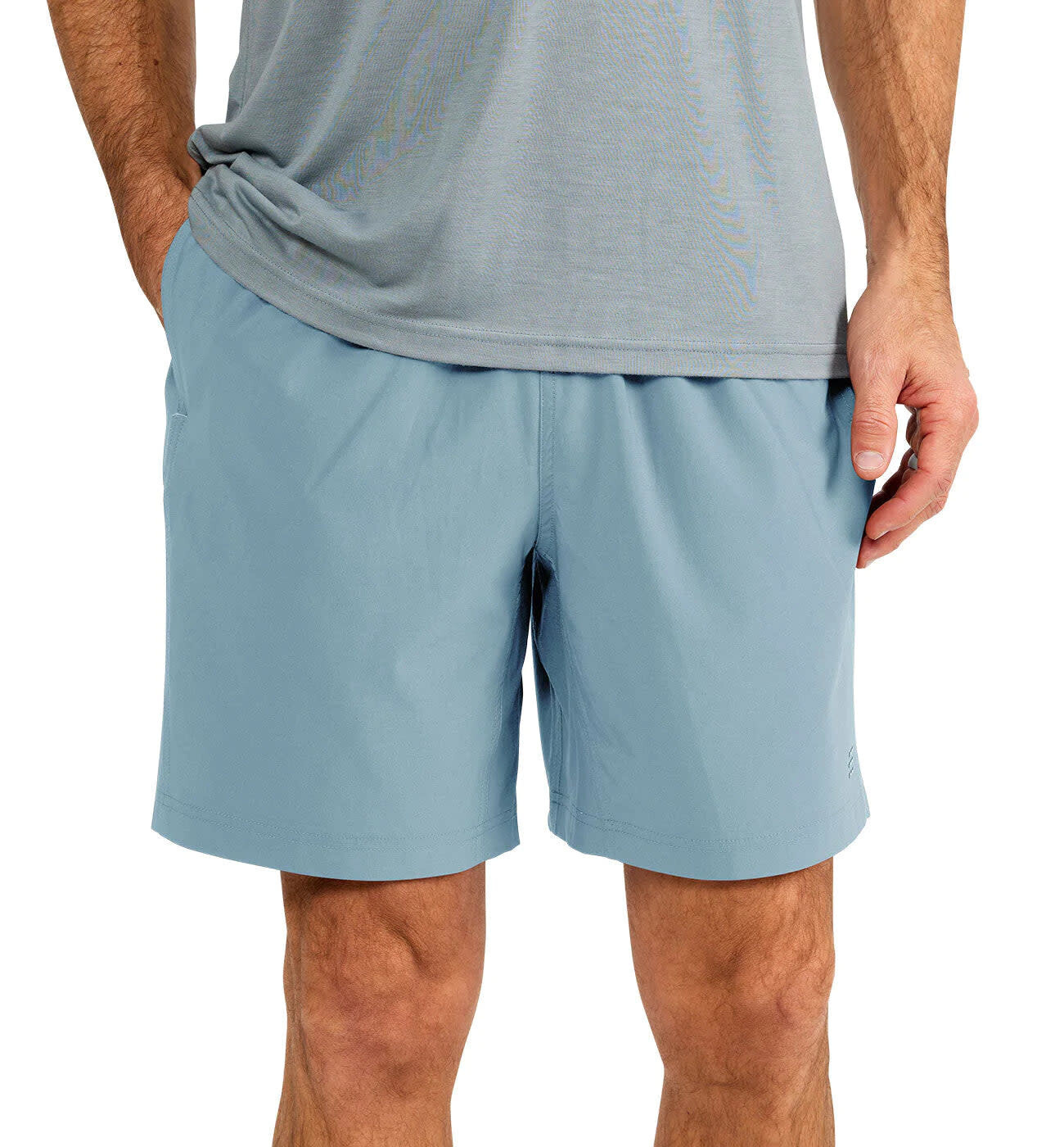 Men&#39;s Lined Breeze Short Blue Fog XL