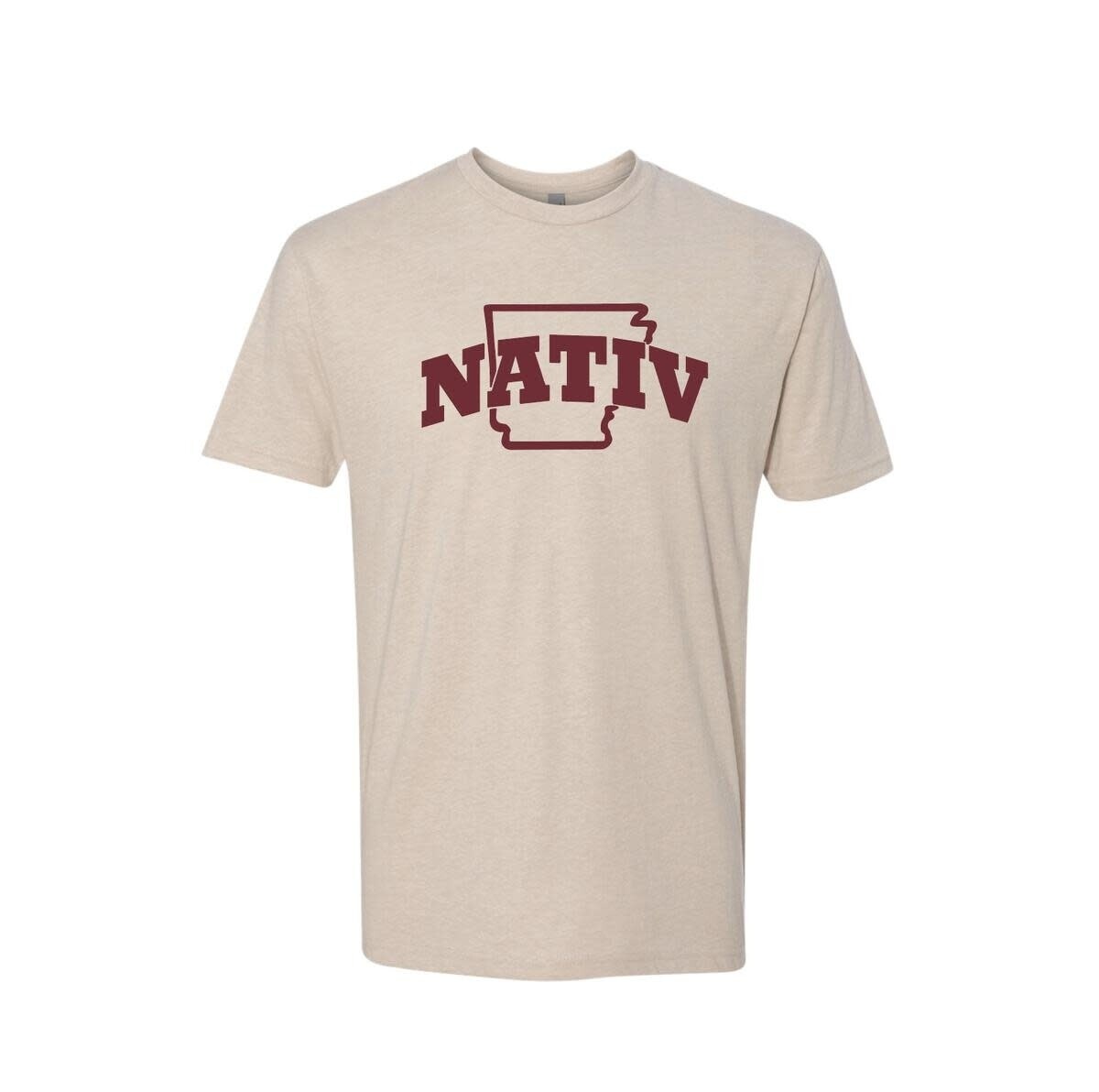 Nativ Arkansas Varsity T-Shirt Cream M