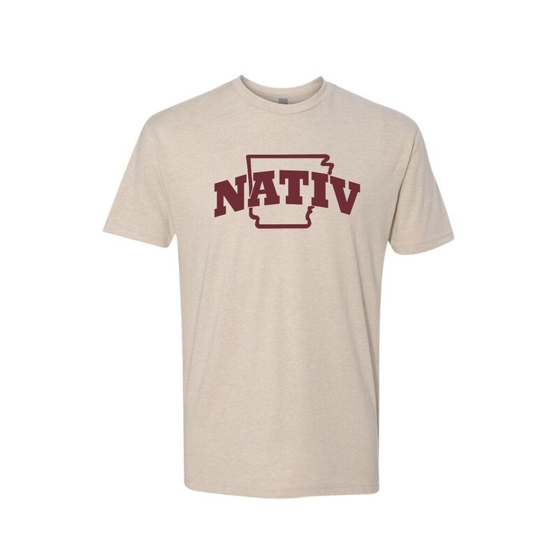 Nativ Arkansas Varsity T-Shirt Cream M