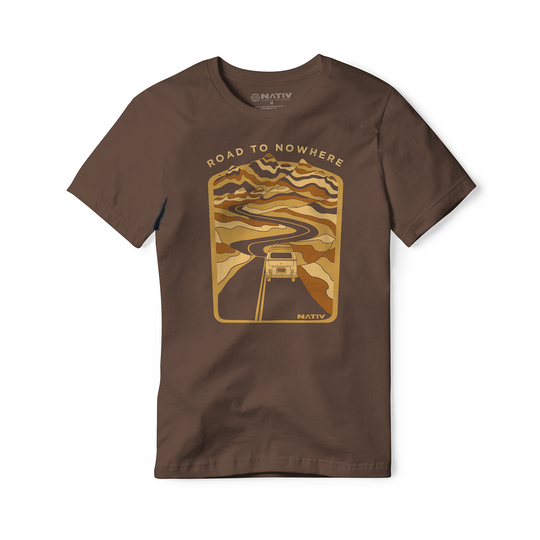 Nativ Road to Nowhere T-Shirt Espresso XL