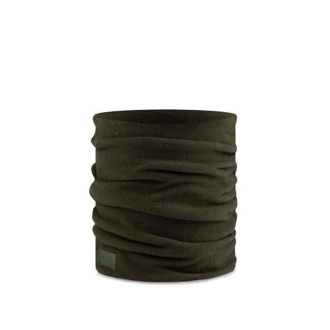 Buff Merino Fleece Neck Warmer Solid Khaki