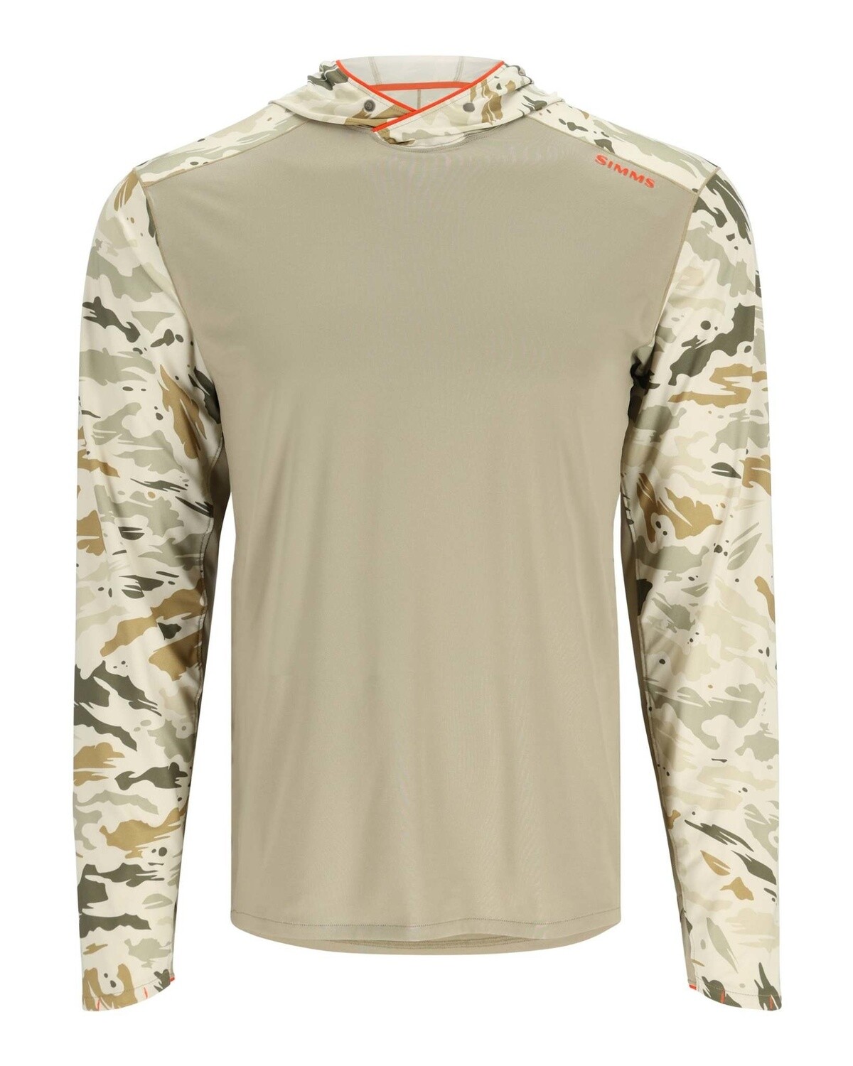 S23 Simms SolarFlex Hoody Stone/Ghost Camo Stone M
