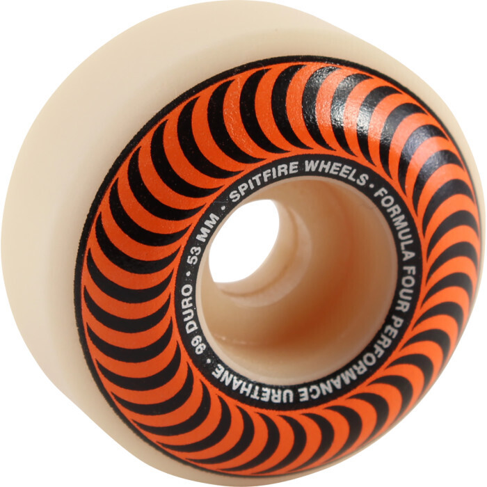 Wheels -SF F4 99a CLASSIC SWIRL 53mm WHT W/ORANGE-single