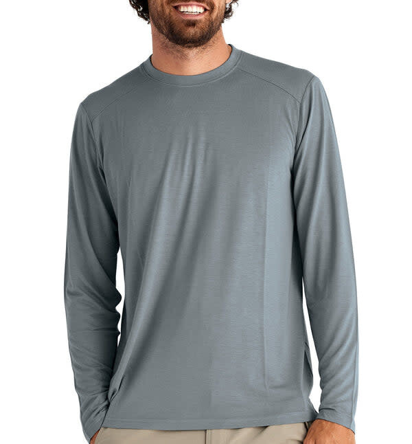 Free Fly M&#39;s Bamboo Lightweight Long Sleeve Slate S