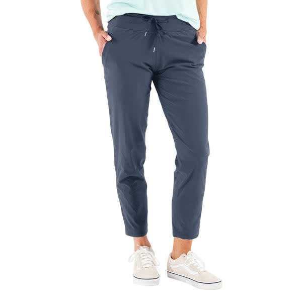 Free Fly W's Breeze Cropped Pants Blue Dusk II L