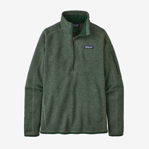 Patagonia W&#39;s Better Sweater 1/4 Zip Fleece Jacket Hemlock Green (HMKG) M