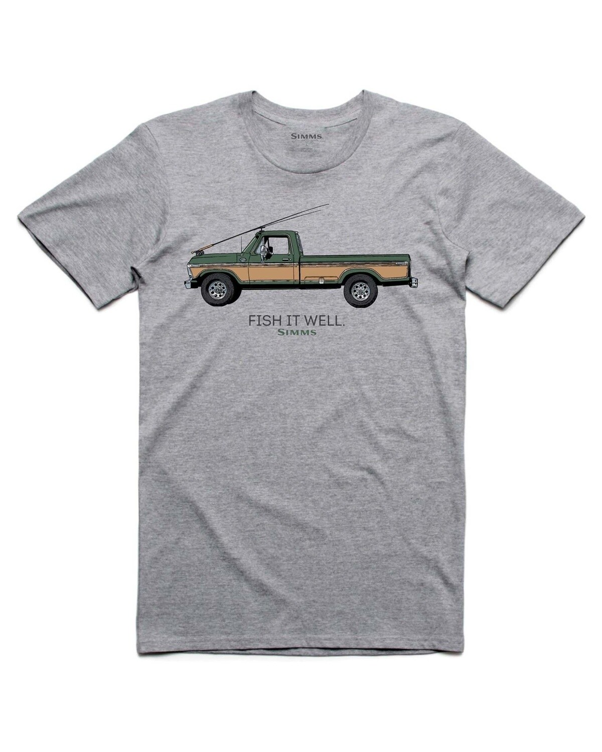 M&#39;s Fish It Well 250 T-Shirt - Grey Heather, XL