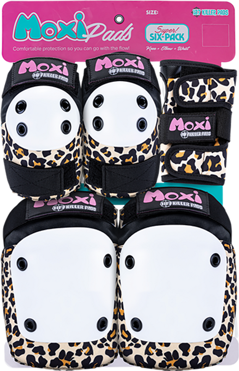 187 6-PACK PAD SET L/XL-MOXI LEOPARD