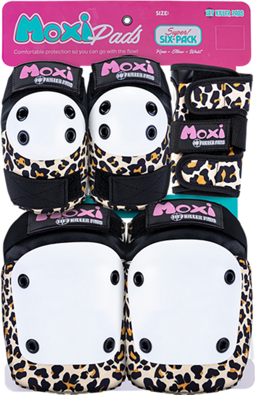 187 6-PACK PAD SET L/XL-MOXI LEOPARD