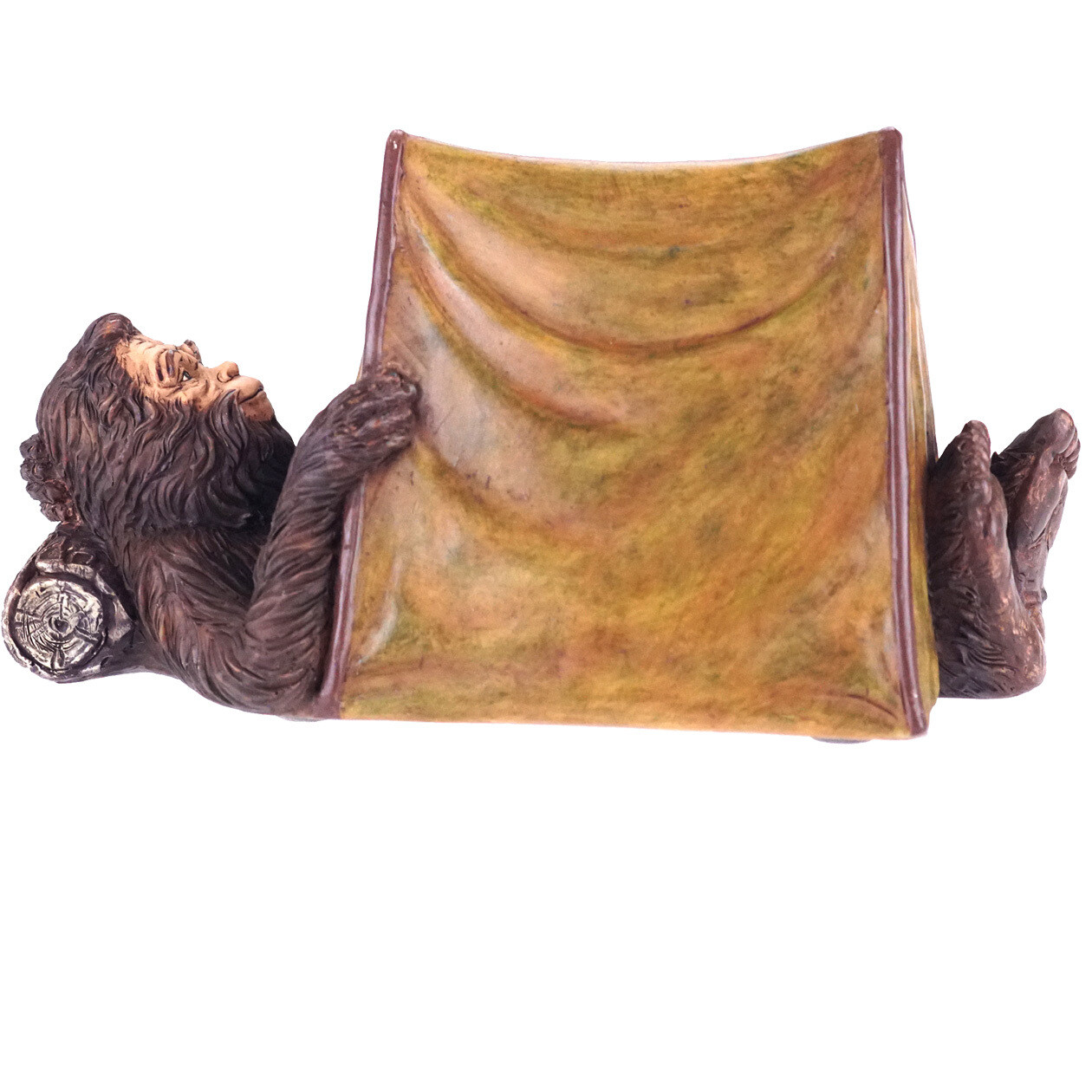Bigfoot in a Tent Statue