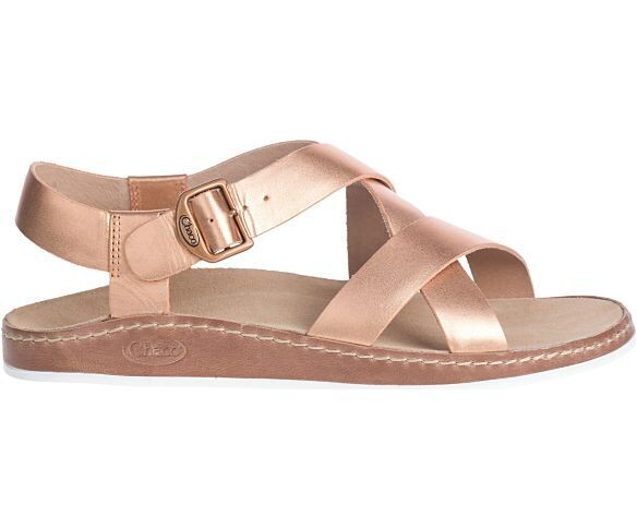 Chaco W's Wayfarer Sandal Rose Gold Metalli 8