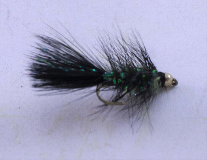 Crystal Bugger Jig Tungsten Bead Black #10 (Single)