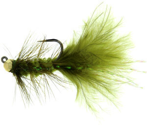 Crystal Bugger Jig Tungsten Bead Olive #10 (Single)