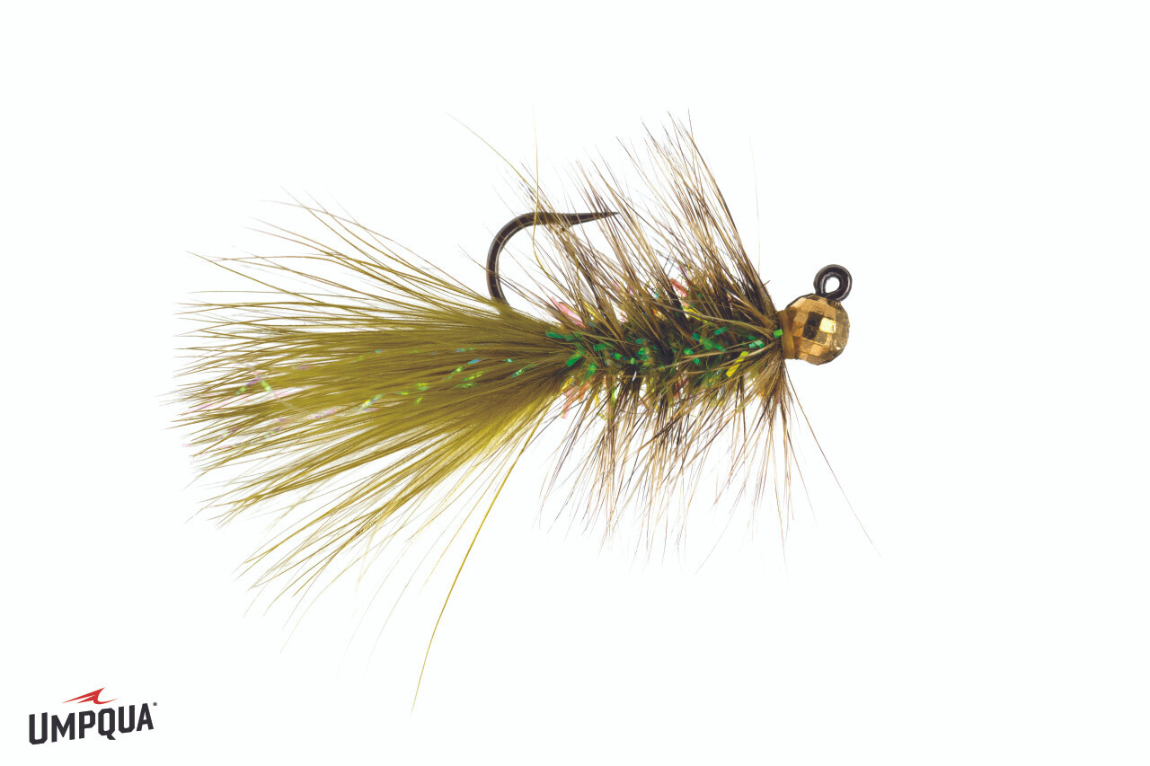 Crystal Bugger Jig Tungsten Bead Olive #6 (Single)