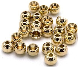 Cyclops Beads 5/64&quot; Gold Plated 24 ct.
