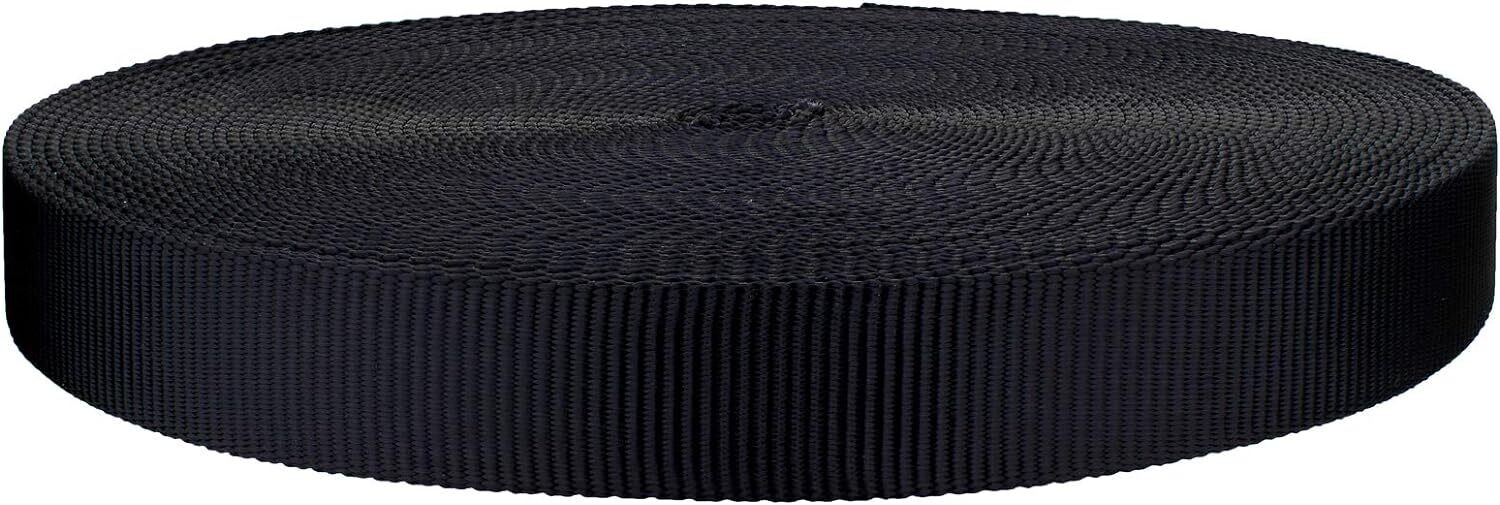 Cypher Webbing Tubular Nylon Black 11/16&quot; 30 ft.
