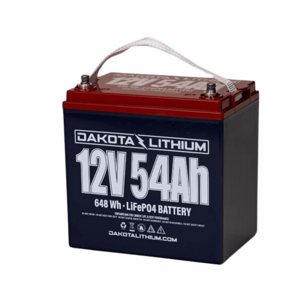 Dakota Lithium 12v  54Ah Deep Cycle LifePO4 Battery