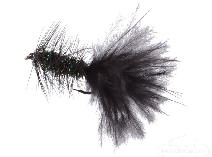 Wooly Bugger Jig Tungsten Bead Peacock/Black #10 (Single)