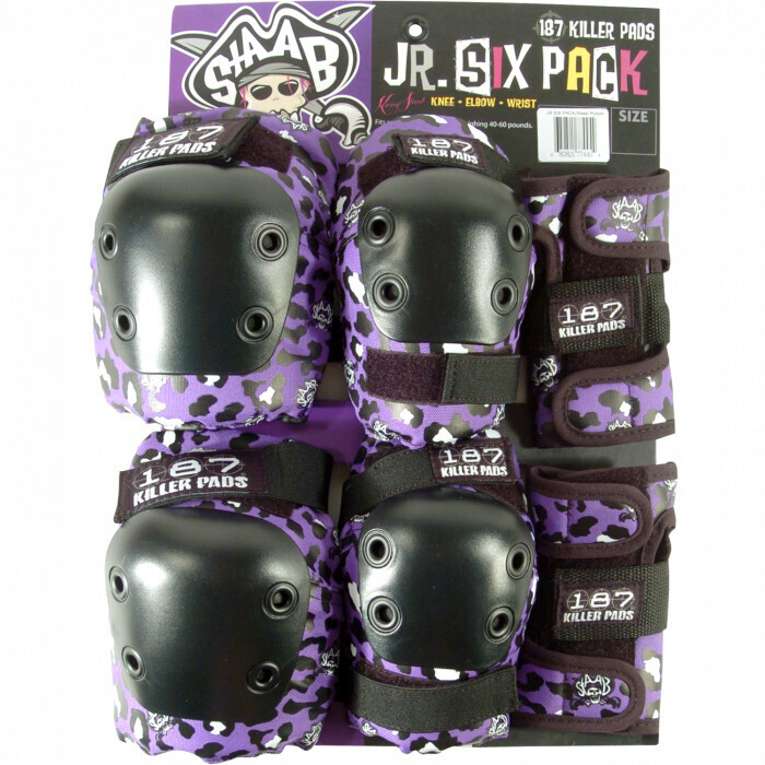 187 6-PACK PAD SET JR-STAAB PUR/BLK