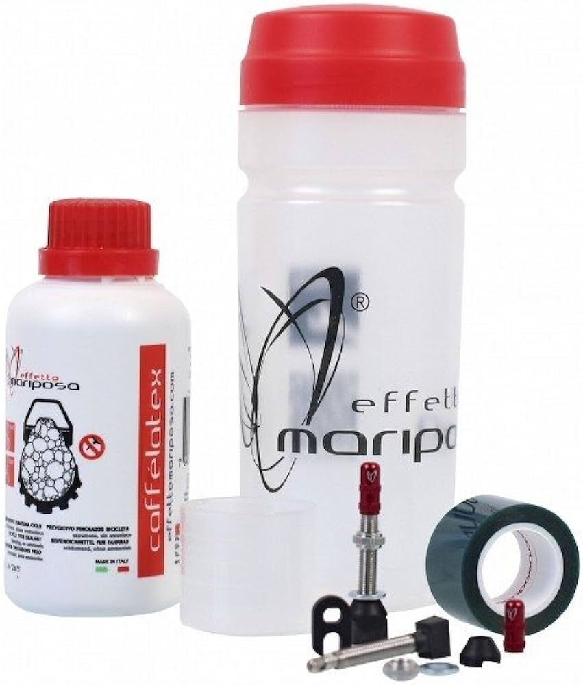 Effetto Mariposa Caffelatex Tubeless Kit 25mm Tape Md, 250ml Sealant, injector, valve