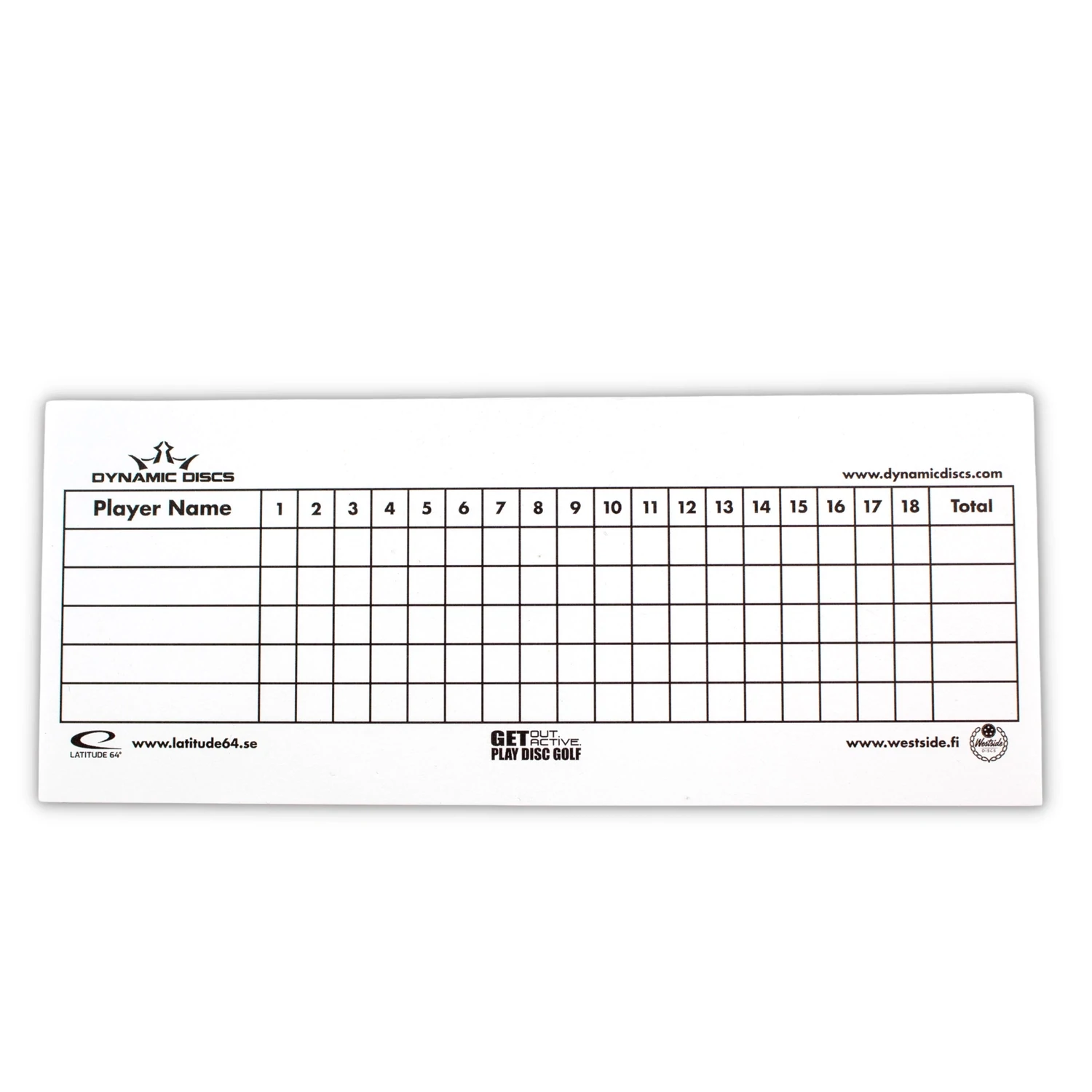 Dynamic Disc Scorecard - 100 pak