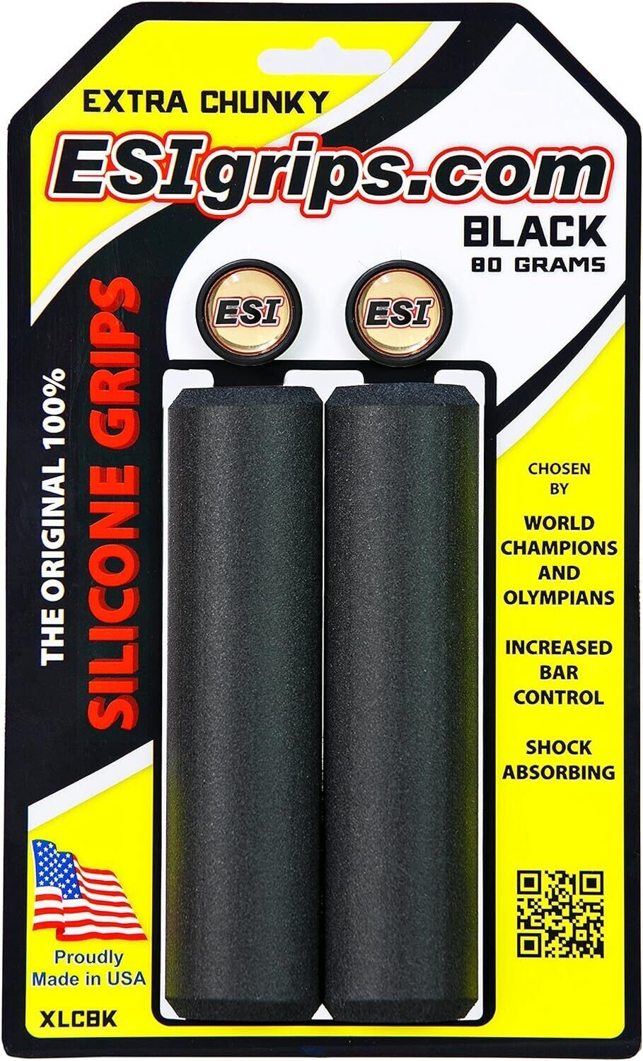 Extra Chunky Grips 6.75&quot; Black XL
