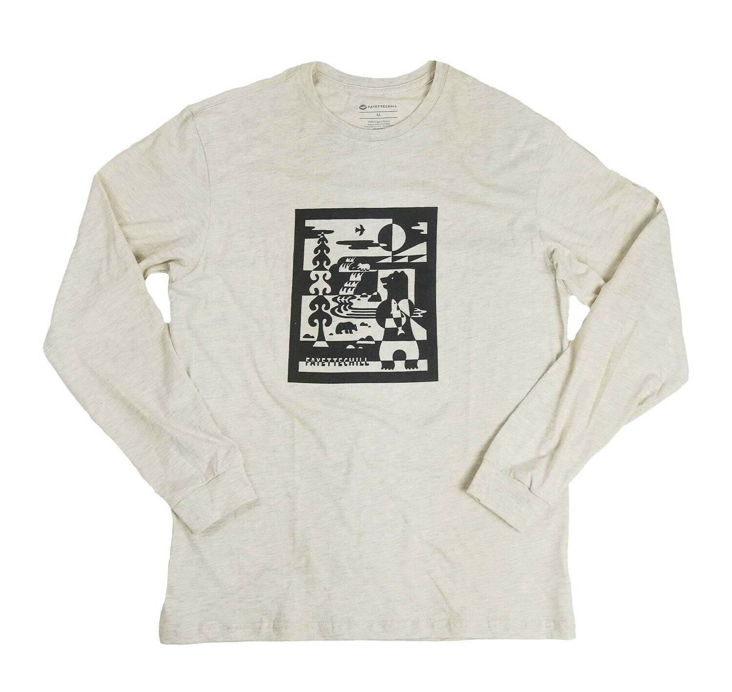 Fayettechill Black & White T-Shirt Ash Heather (ASHHT) S