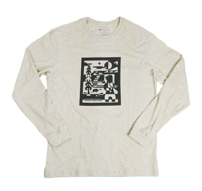 Fayettechill Black & White T-Shirt Ash Heather (ASHHT) S