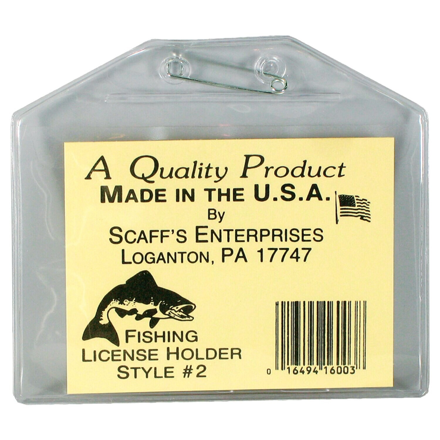 FISH LICENSE HOLDER #97-Z  (PA/RI/CA)