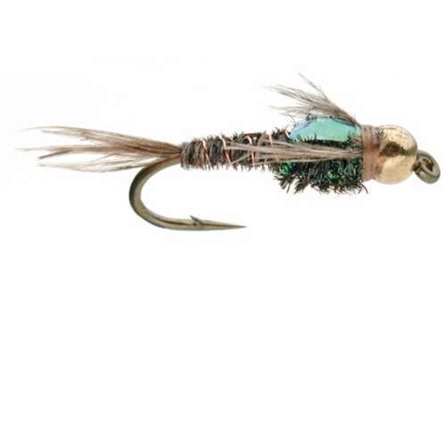 Flashback Pheasant Tail Gold Bead Olive #18 (Single)