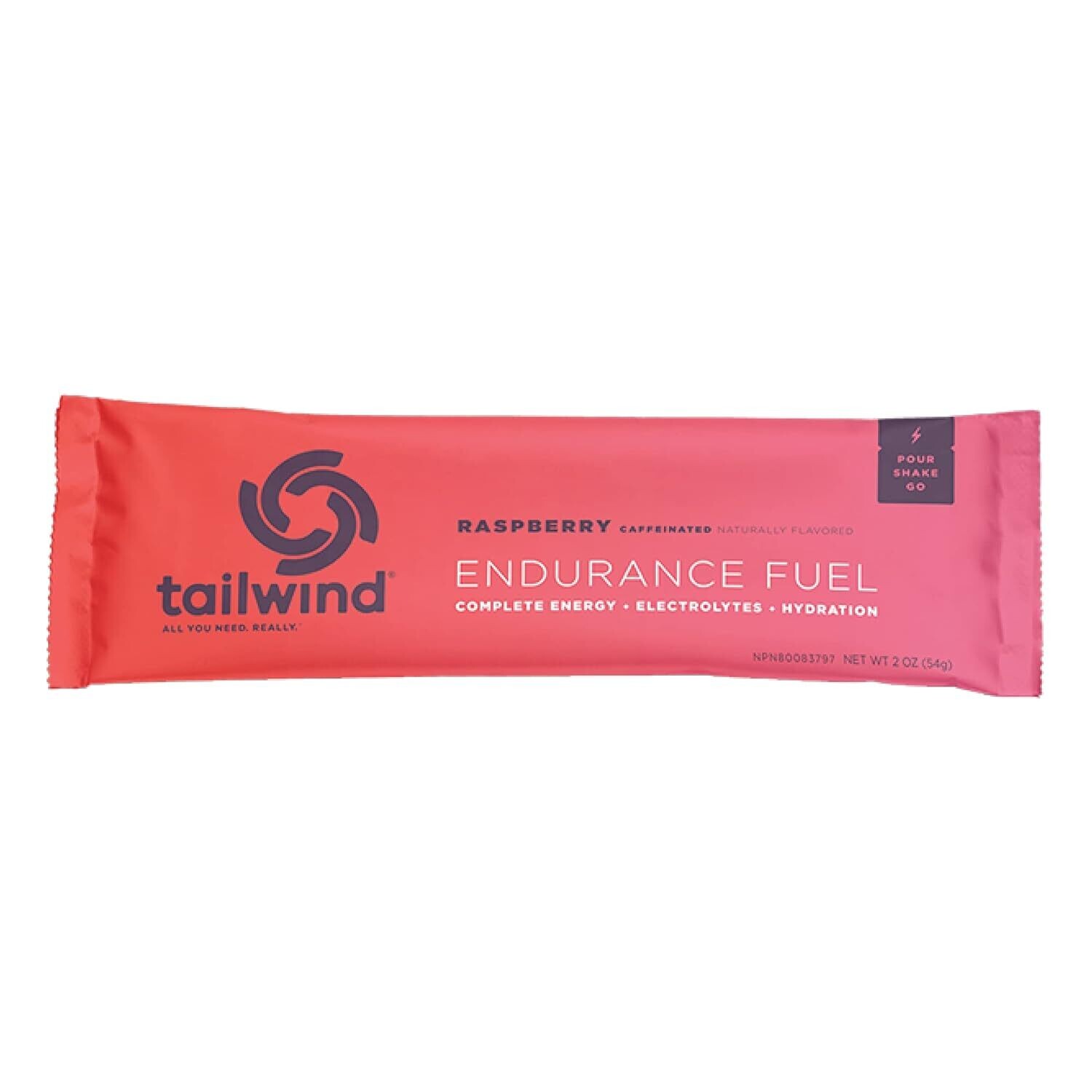 FOOD TAILWIND ENDURANCE FUEL CAFFEINE RASPBERRY BUZZ BXof12 SS single