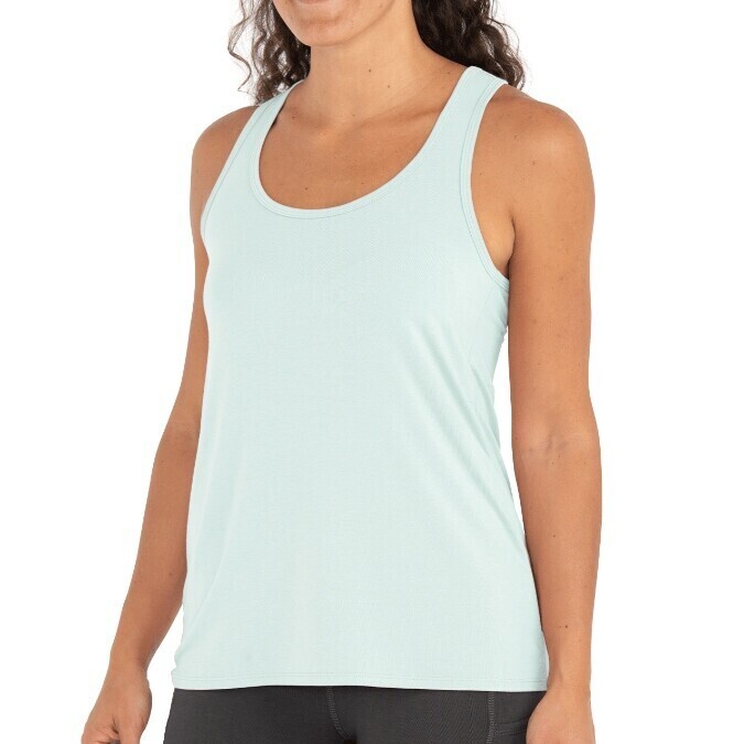 Free Fly W&#39;s Bamboo Racerback Tank Tide Pool (L)