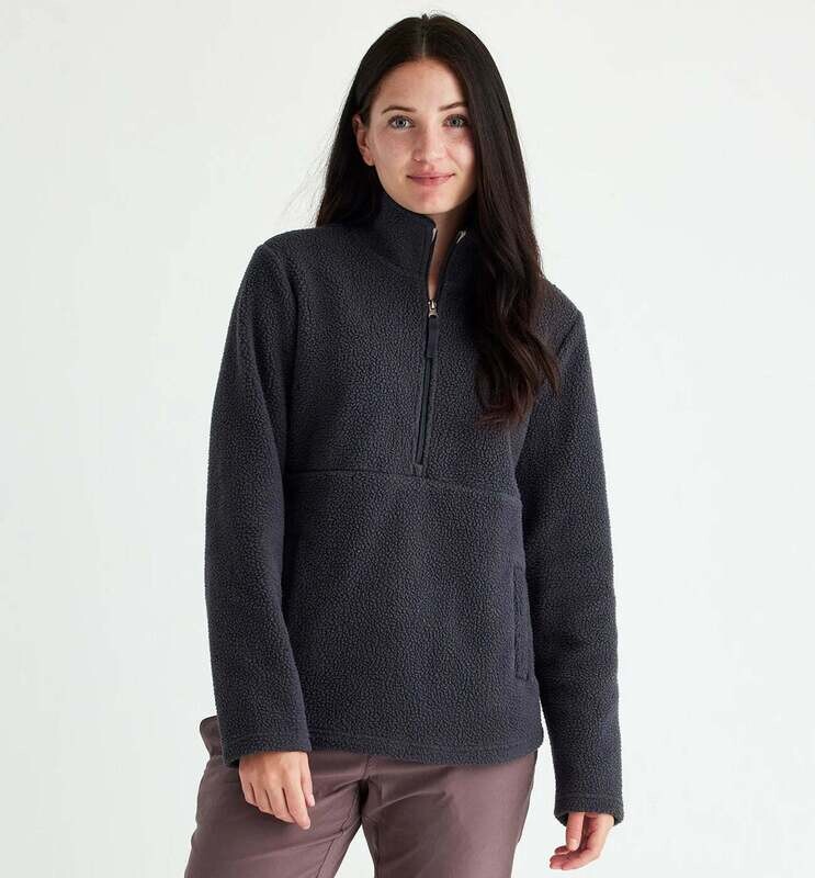 Free Fly W's Bamboo Sherpa Fleece Half Zip Abyss M