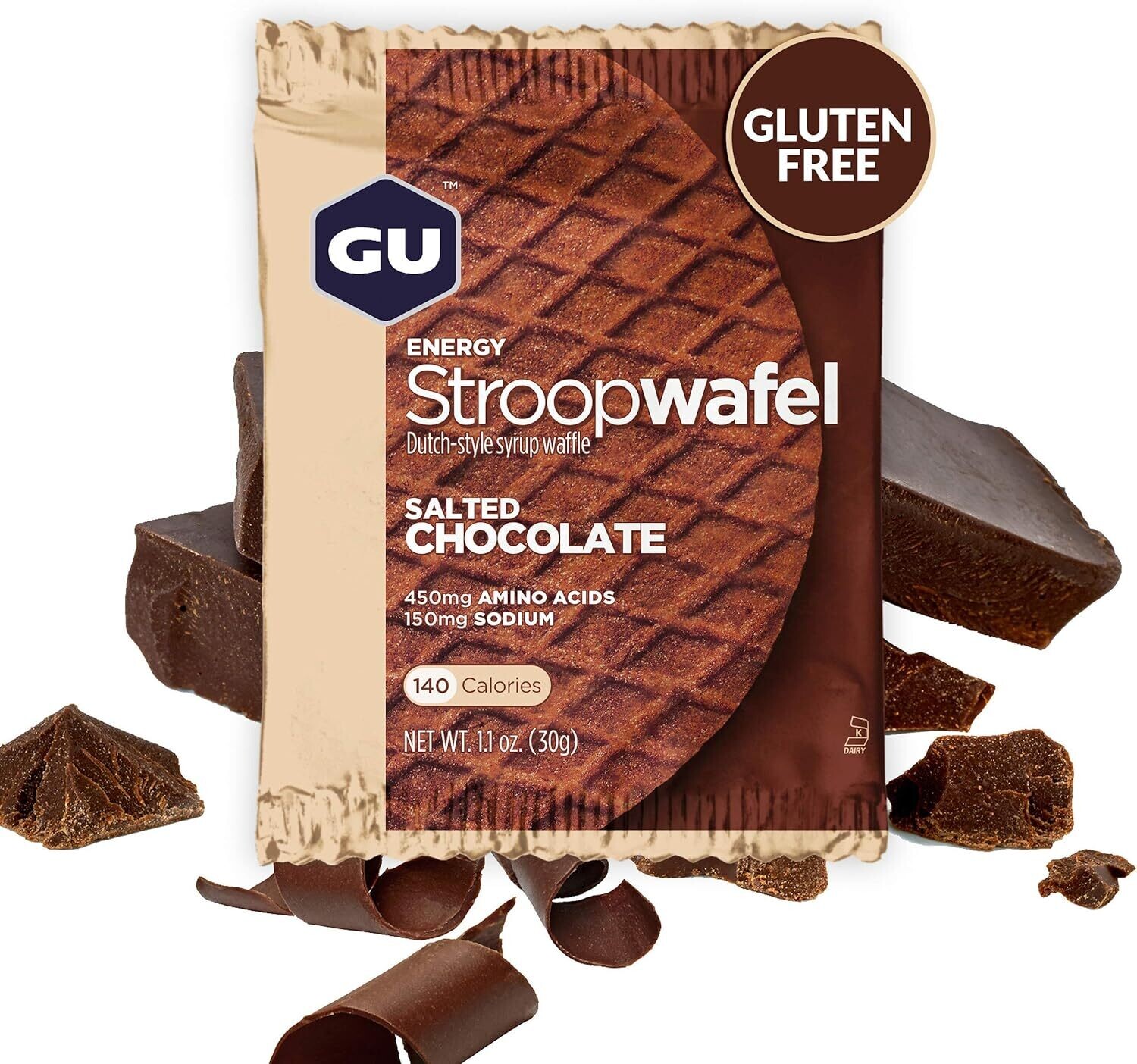 GU Stroopwafel: Salted Chocolate (Box of 16) single