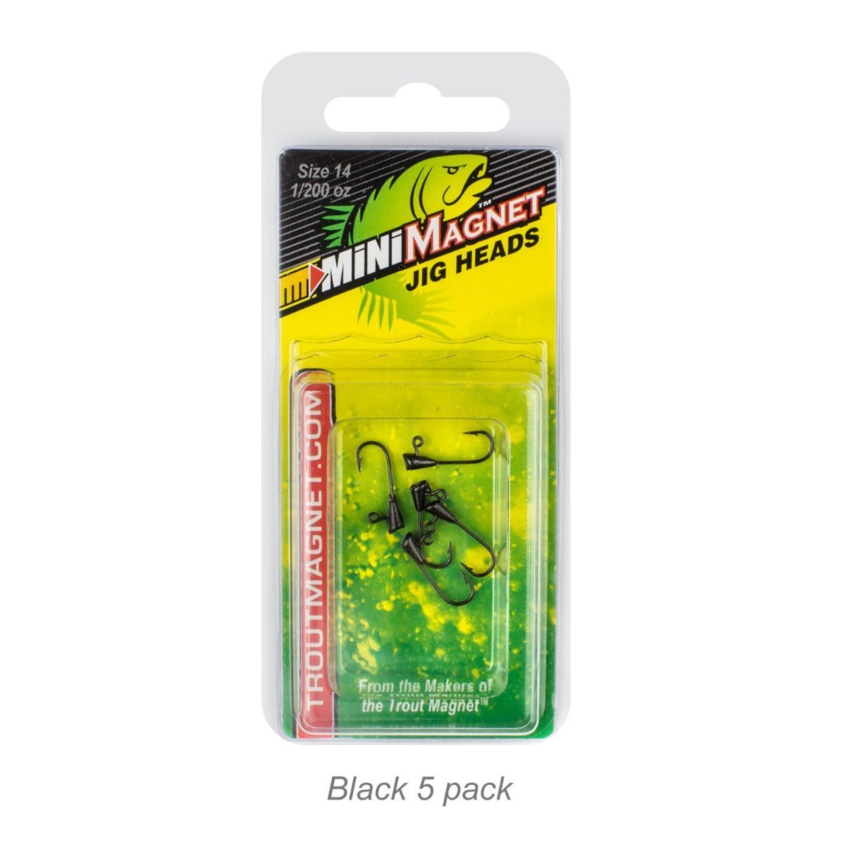 Mini Magnet - Jig Heads, 5pc Blk